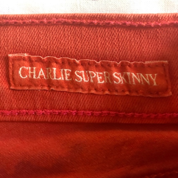 Lucky Brand Charlie Super Skinny jeans, Orange - Picture 4 of 5